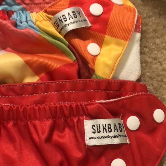 Sun baby cloth diapers with two inserts! - Picture 2 of 7